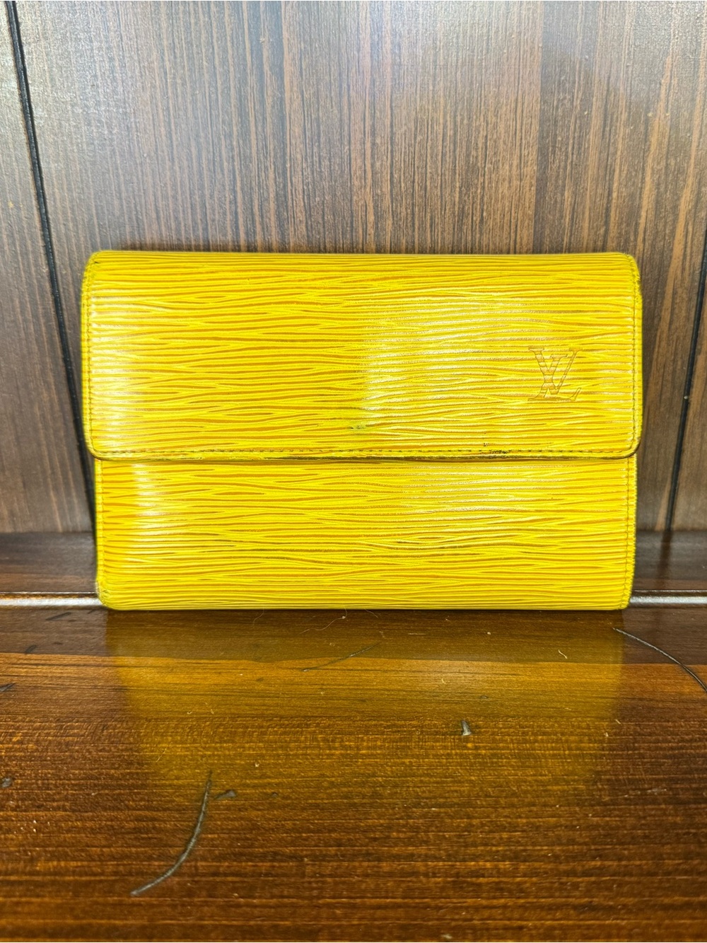 Louis Vuitton Yellow Epi Elise Wallet